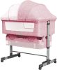 Baby Bassinet Bedside Sleeper 3 in 1 Bedside Crib, Adjustable Portable Bed for Infant/Baby/Newborn,with Mosquito Nets, Large Storage Bag